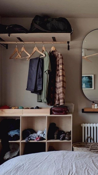 Вместо шкафа в спальне: 10 классных альтернатив