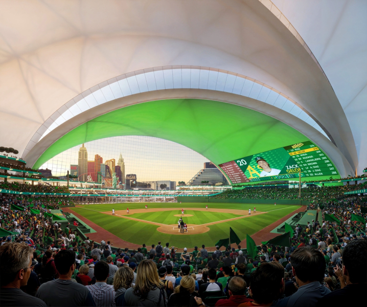 Каким будет стадион Athletics Ballpark в Лас-Вегасе, США