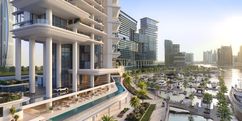 Представлен дизайн двух соседних жилых башен в Дубае, ОАЭ