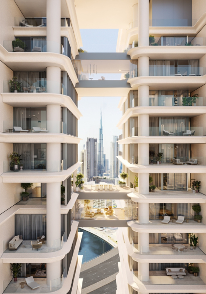 Представлен дизайн двух соседних жилых башен в Дубае, ОАЭ