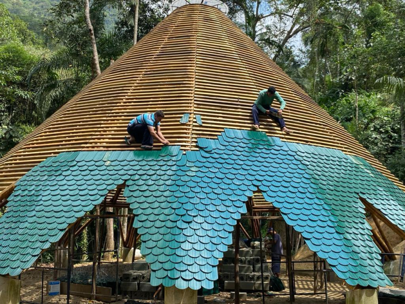 Завершён лесной храм Аюру в Парати, Бразилия